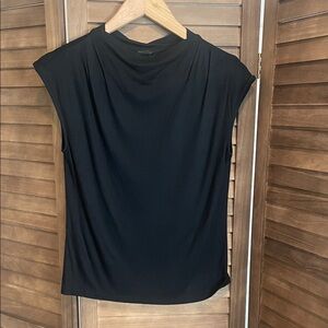 Ann Taylor Elegant Black Sleeveless Blouse